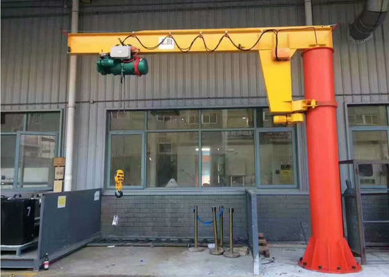 125Kg-5000Kg 고정 기둥 말 탄 집 크레인 360 각도 회전