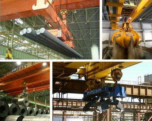 5t-75t 리프팅 용량 더블 베어드 오버헤드 크레인 6m-35m 스펜 길이